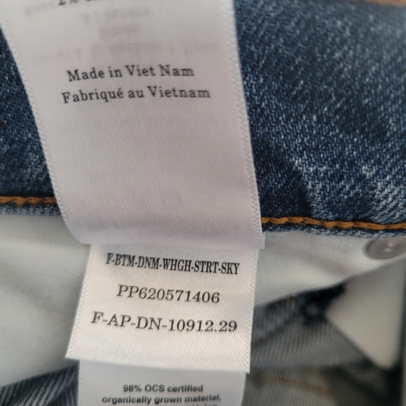 Everlane The Way High Straight Leg High Waist Denim Jeans 25 R - Picture 13 of 14